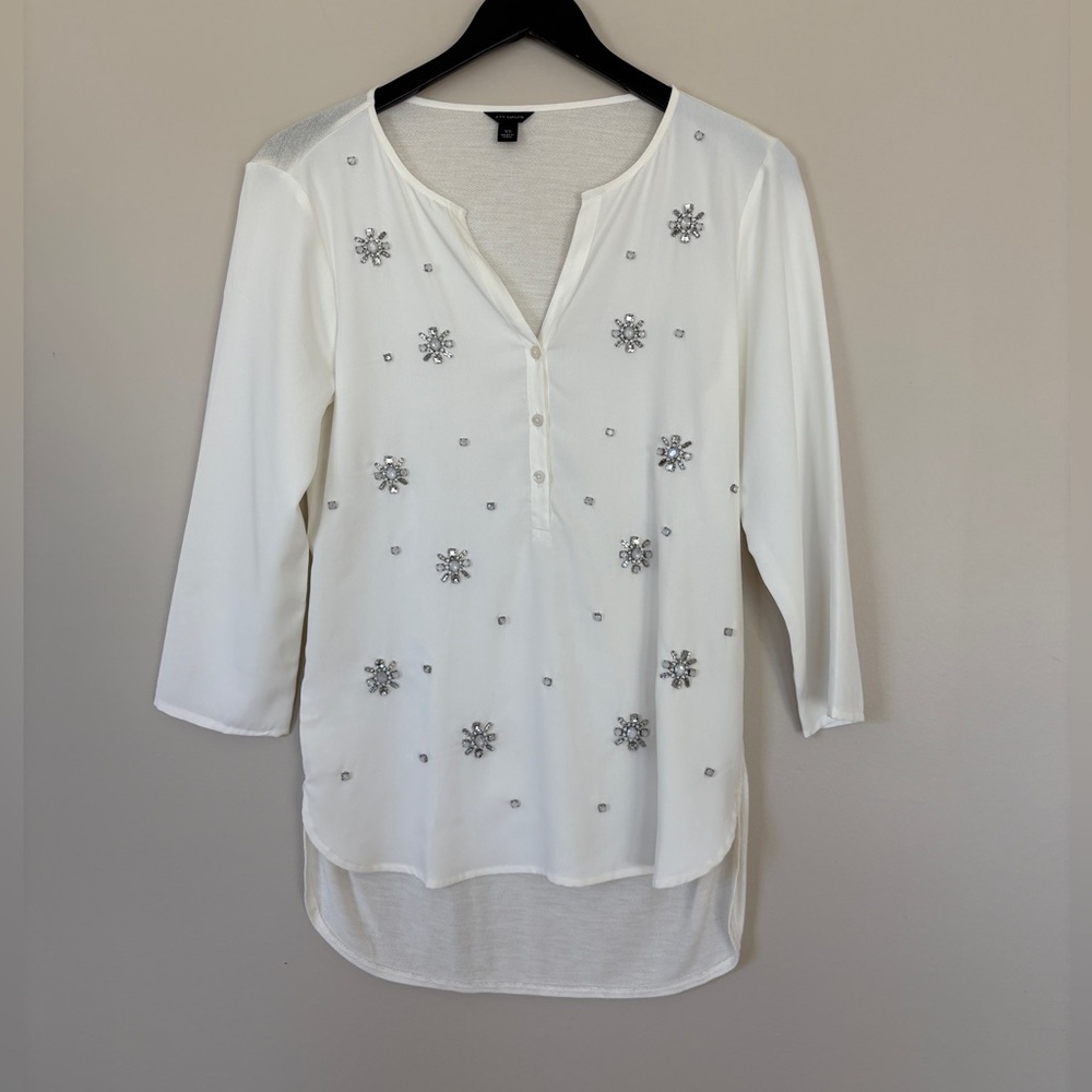 Ann Taylor | Rhinestone Blouse